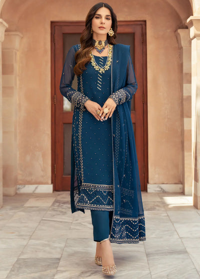 Merakish By Shahzeb Textiles Embroidered Chiffon (Eshal)